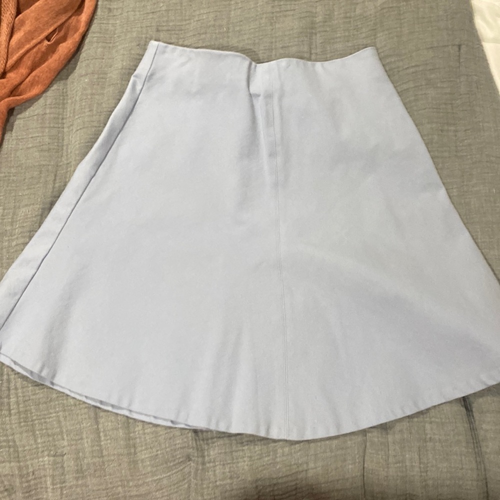 Light blue A line mini skirt